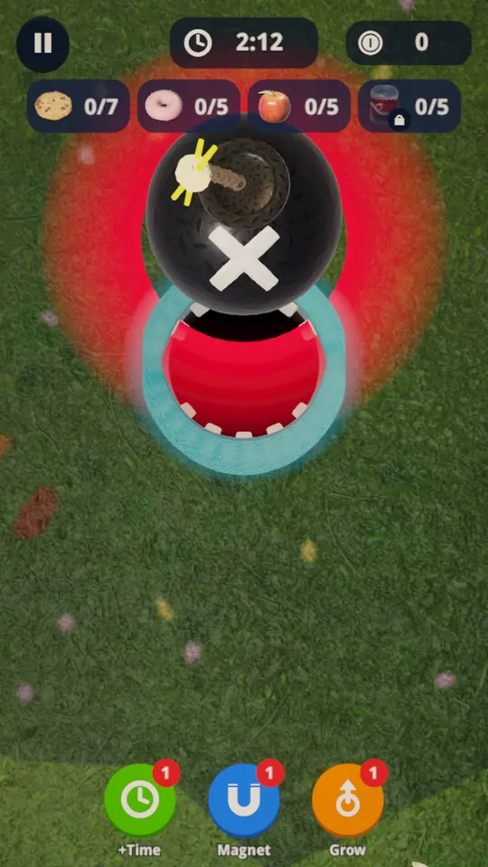 Pushing a bomb away from the mouth